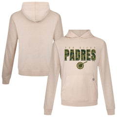 San Diego Padres Levelwear Relay Protect Pullover Hoodie - Khaki - MLB Lifestyle