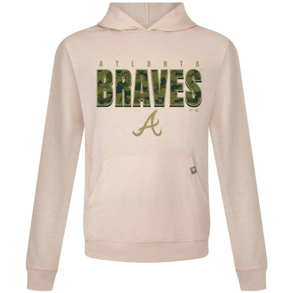 Atlanta Braves Levelwear Relay Protect Pullover Hoodie - Khaki - MLB Online