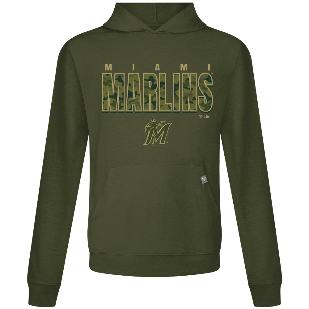 Miami Marlins Levelwear Relay Protect Pullover Hoodie - Green - MLB on Sale