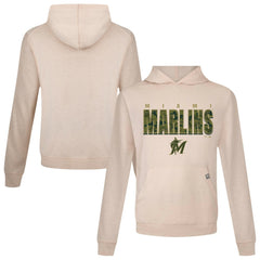 Miami Marlins Levelwear Relay Protect Pullover Hoodie - Khaki - MLB on Sale