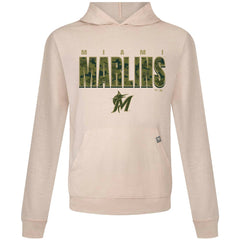 Miami Marlins Levelwear Relay Protect Pullover Hoodie - Khaki - MLB on Sale