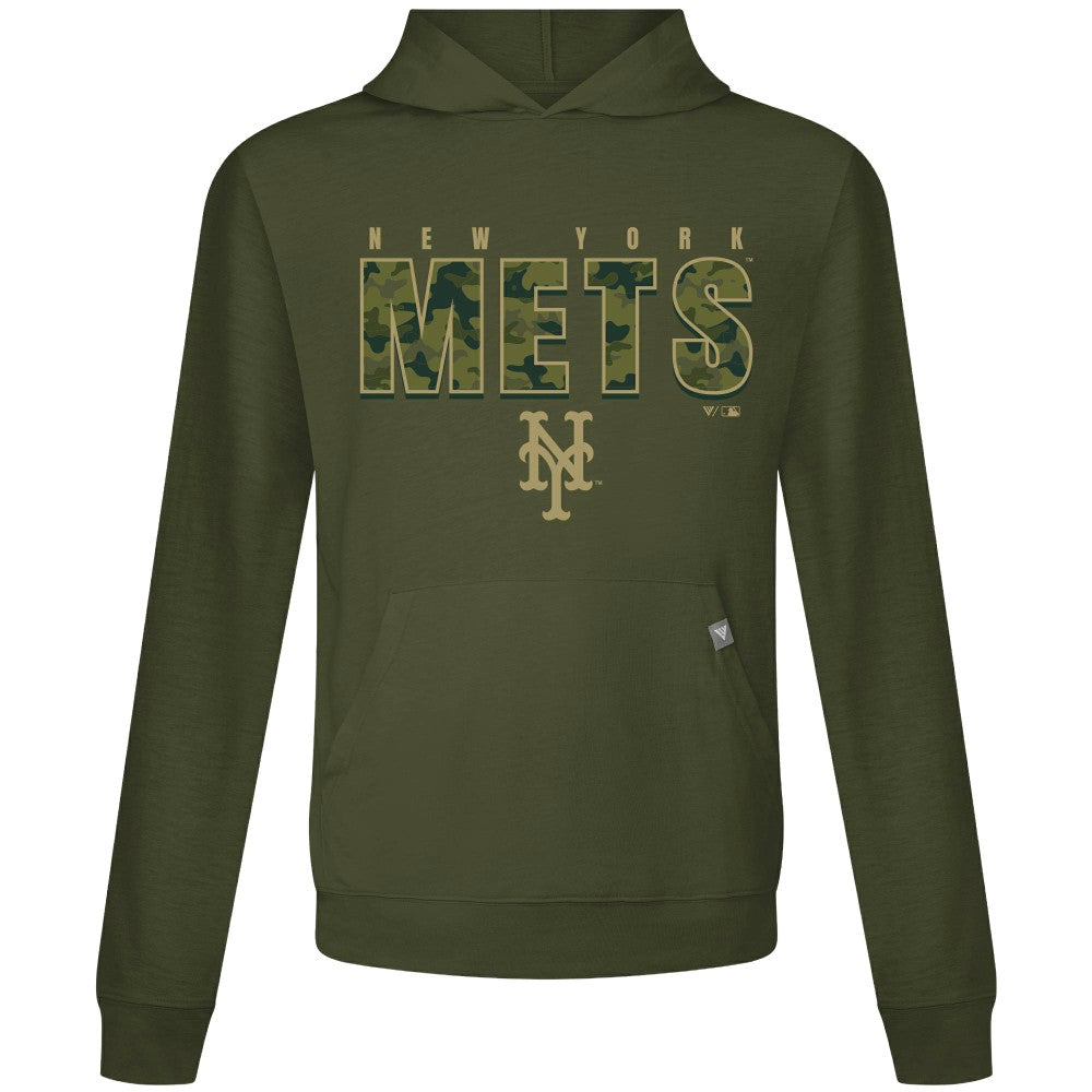 New York Mets Levelwear Relay Protect Pullover Hoodie - Green - MLB Discount