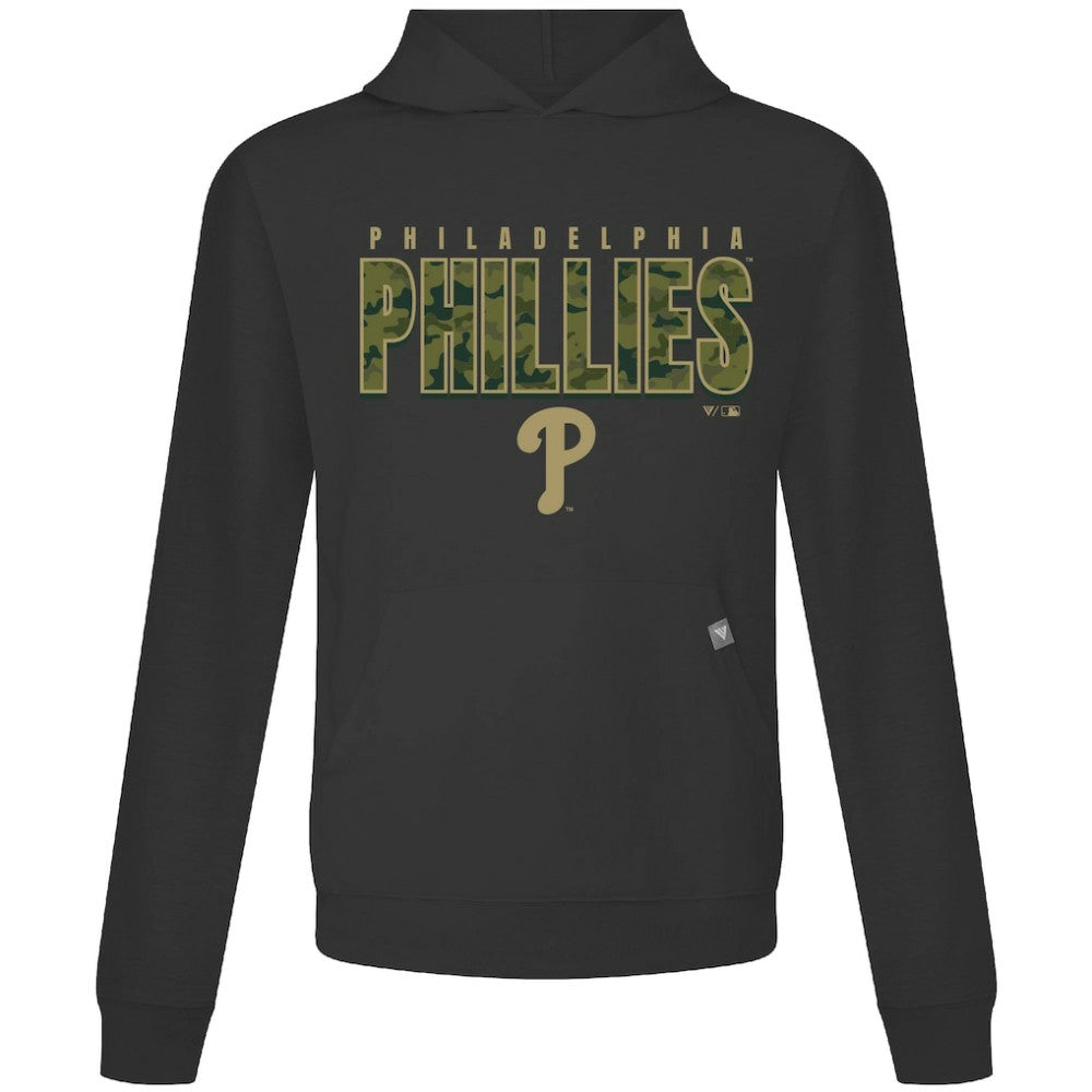 Philadelphia Phillies Levelwear Relay Protect Pullover Hoodie - Black - MLB Discount
