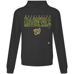Washington Nationals Levelwear Relay Protect Pullover Hoodie - Black - MLB on Sale