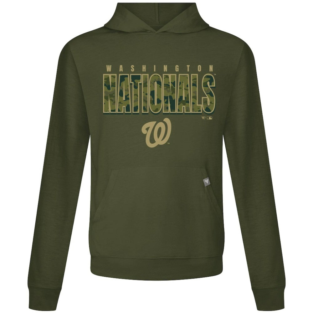 Washington Nationals Levelwear Relay Protect Pullover Hoodie - Green - MLB Lifestyle