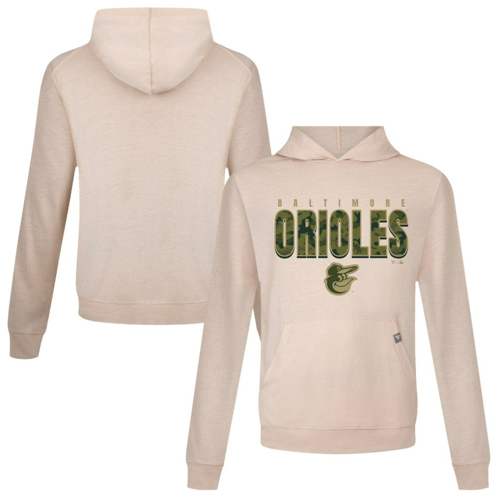 Baltimore Orioles Levelwear Relay Protect Pullover Hoodie - Khaki - MLB Sale