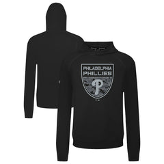 Philadelphia Phillies Levelwear Mandate Buckler Tri-Blend Pullover Hoodie - Black - MLB Sale