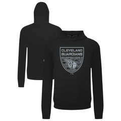 Cleveland Guardians Levelwear Mandate Buckler Tri-Blend Pullover Hoodie - Black - MLB Lifestyle