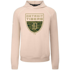 Detroit Tigers Levelwear Mandate Buckler Tri-Blend Pullover Hoodie - Khaki - MLB Online