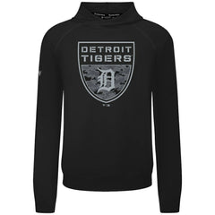 Detroit Tigers Levelwear Mandate Buckler Tri-Blend Pullover Hoodie - Black - MLB Discount