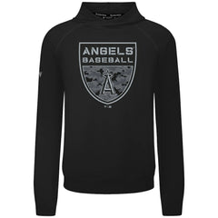 Los Angeles Angels Levelwear Mandate Buckler Tri-Blend Pullover Hoodie - Black - MLB Discount