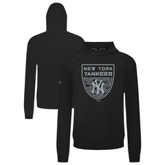New York Yankees Levelwear Mandate Buckler Tri-Blend Pullover Hoodie - Black - MLB Discount