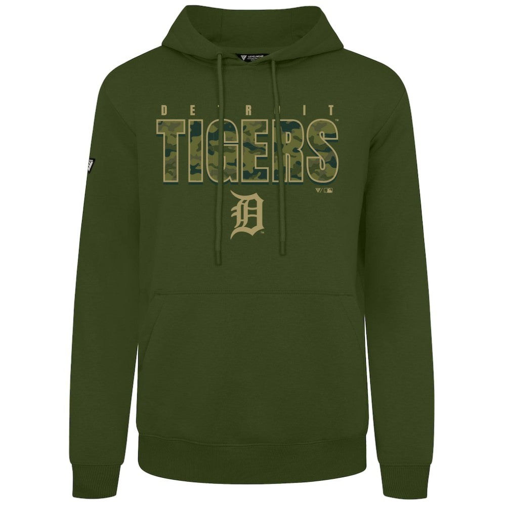 Detroit Tigers Levelwear Podium Protect Pullover Hoodie - Green - MLB Online