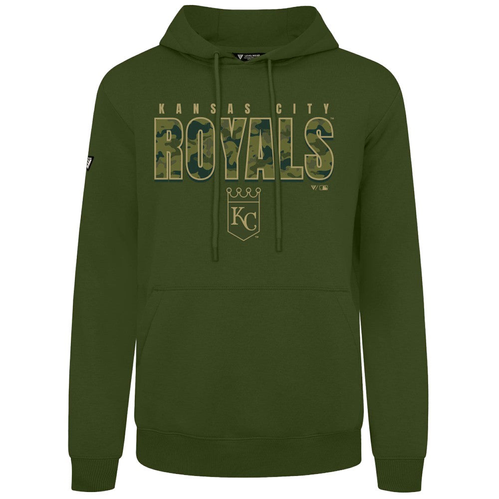 Kansas City Royals Levelwear Podium Protect Pullover Hoodie - Green - MLB Sale