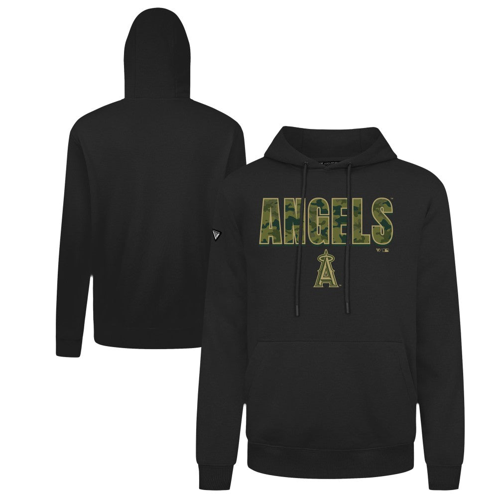 Los Angeles Angels Levelwear Podium Protect Pullover Hoodie - Black - MLB Discount