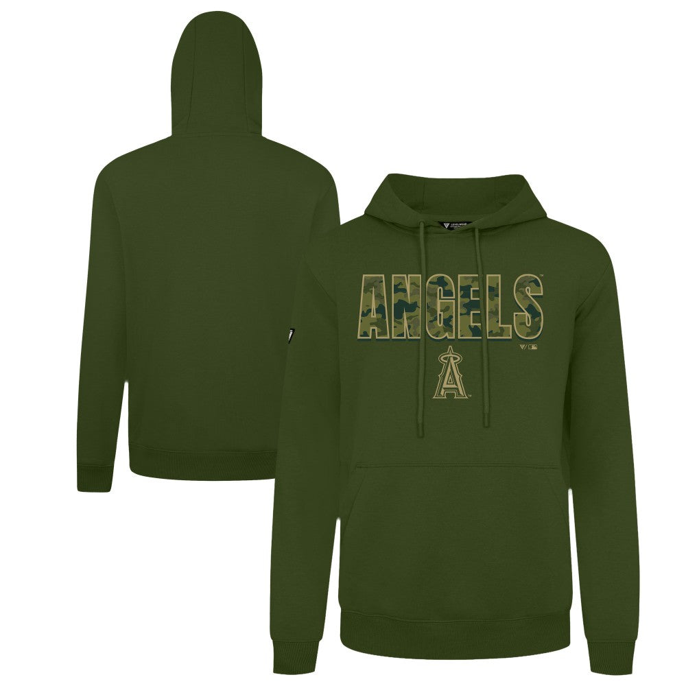 Los Angeles Angels Levelwear Podium Protect Pullover Hoodie - Green - MLB Lifestyle