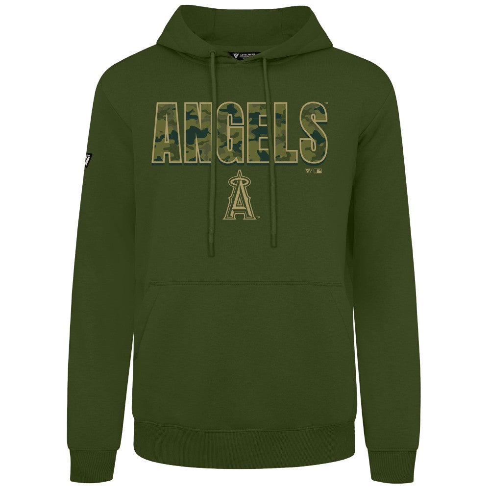 Los Angeles Angels Levelwear Podium Protect Pullover Hoodie - Green - MLB Lifestyle