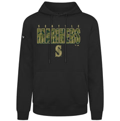 Seattle Mariners Levelwear Podium Protect Pullover Hoodie - Black - MLB Online