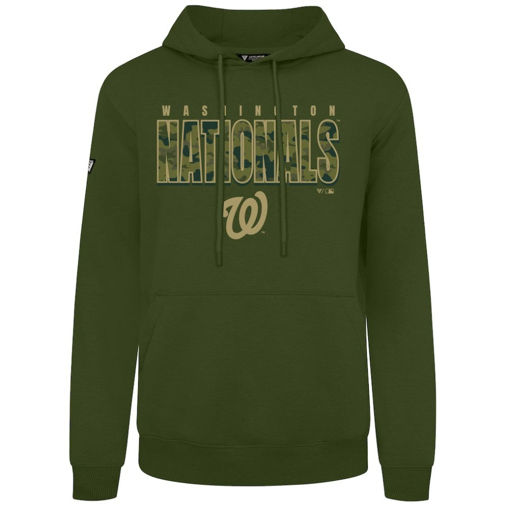 Washington Nationals Levelwear Podium Protect Pullover Hoodie - Green - MLB on Sale