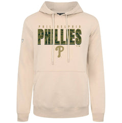 Philadelphia Phillies Levelwear Podium Protect Pullover Hoodie - Khaki - MLB Discount