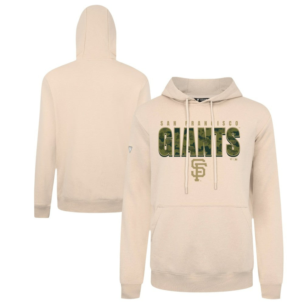 San Francisco Giants Levelwear Podium Protect Pullover Hoodie - Khaki - MLB Lifestyle