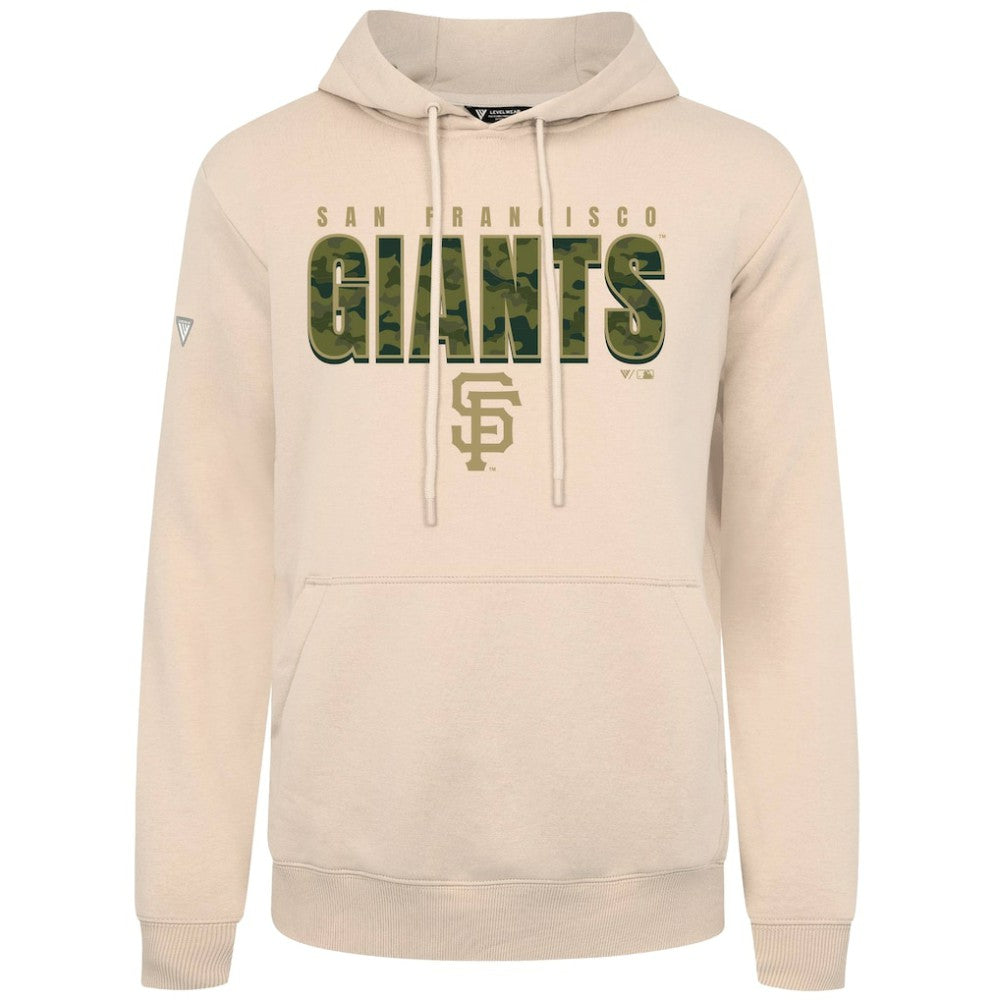 San Francisco Giants Levelwear Podium Protect Pullover Hoodie - Khaki - MLB Lifestyle