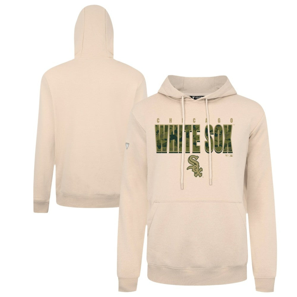 Chicago White Sox Levelwear Podium Protect Pullover Hoodie - Khaki - MLB on Sale