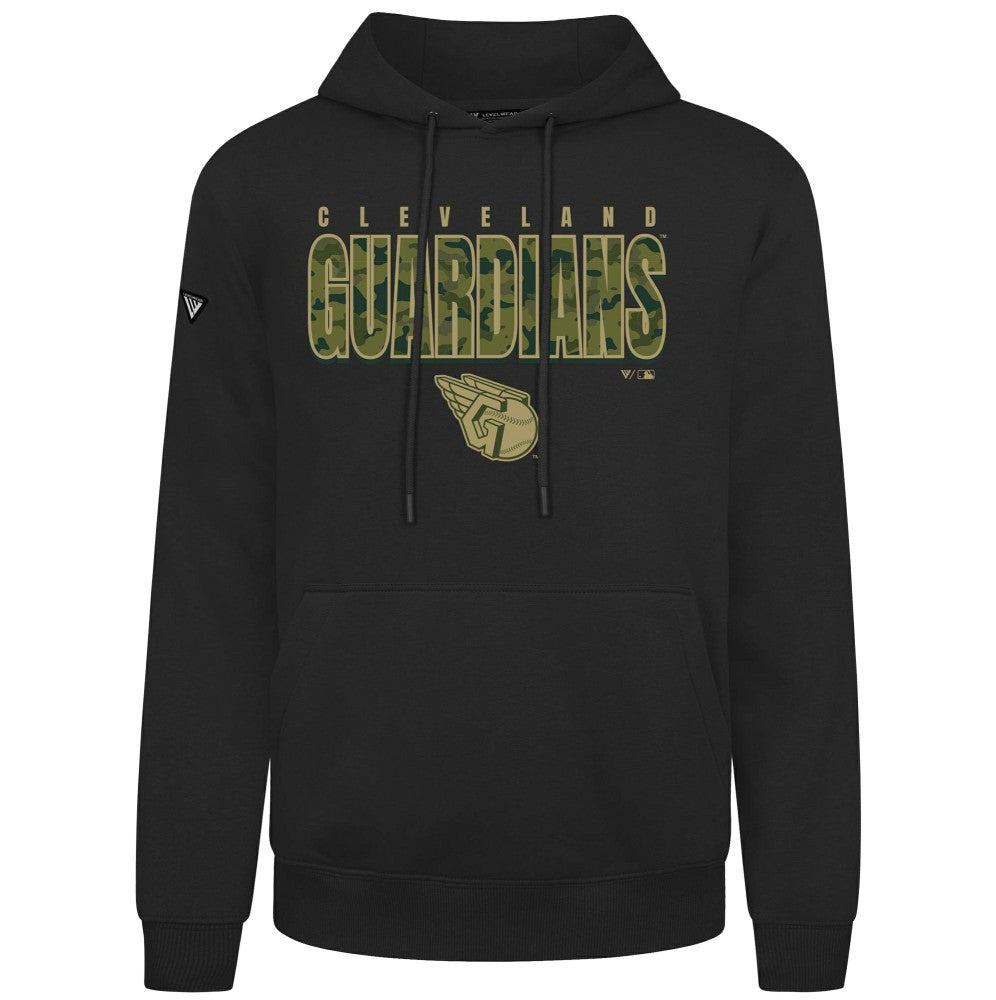 Cleveland Guardians Levelwear Podium Protect Pullover Hoodie - Black - MLB Discount