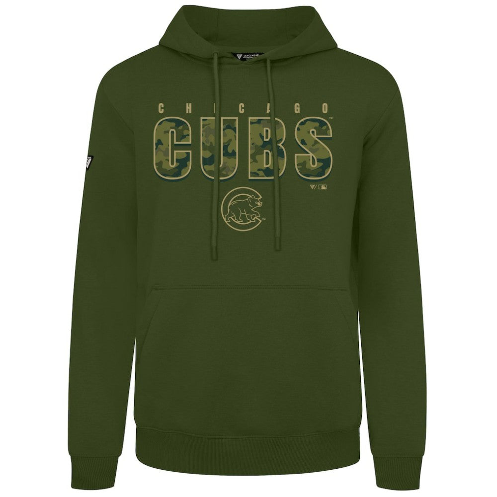 Chicago Cubs Levelwear Podium Protect Pullover Hoodie - Green - MLB Sale