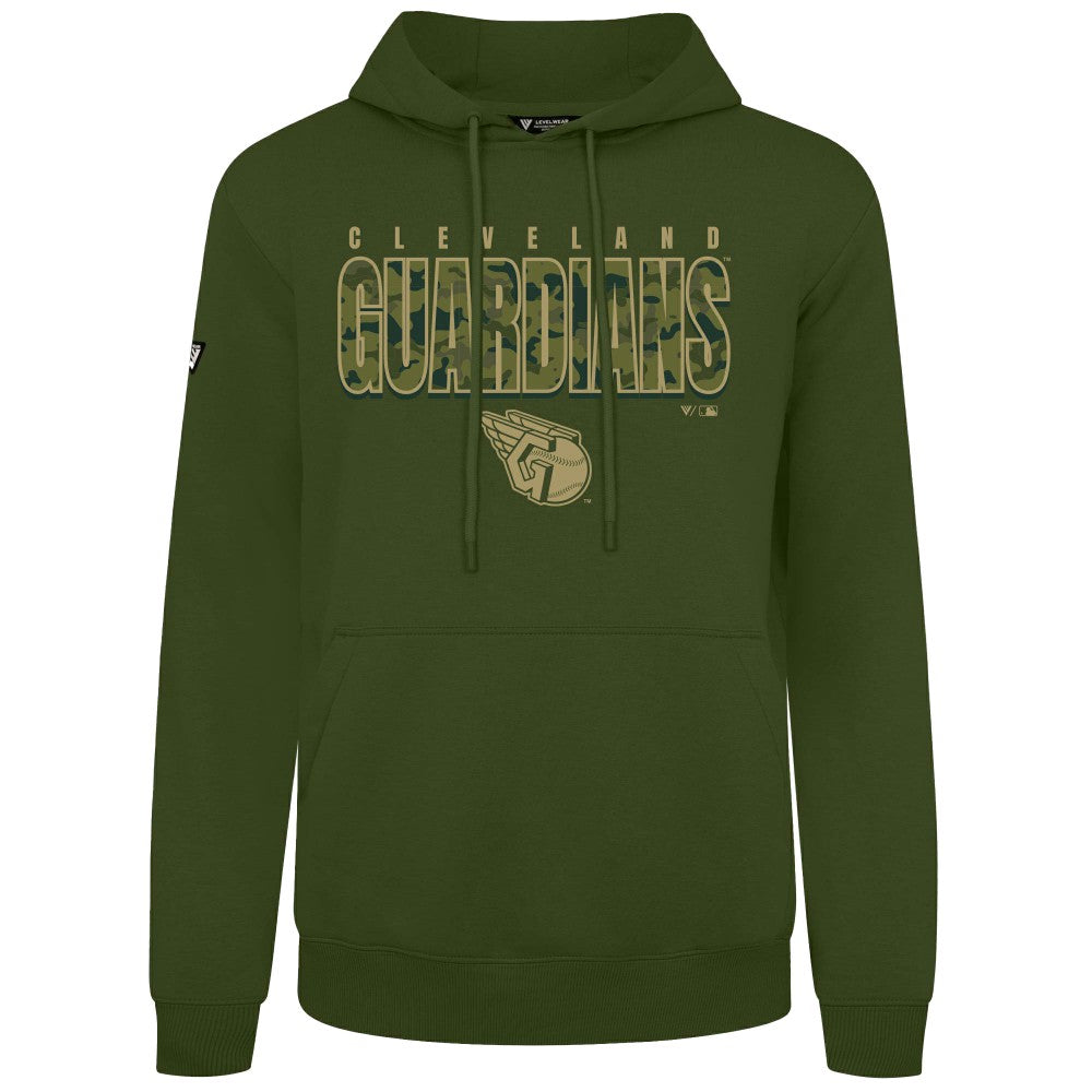 Cleveland Guardians Levelwear Podium Protect Pullover Hoodie - Green - MLB Sale
