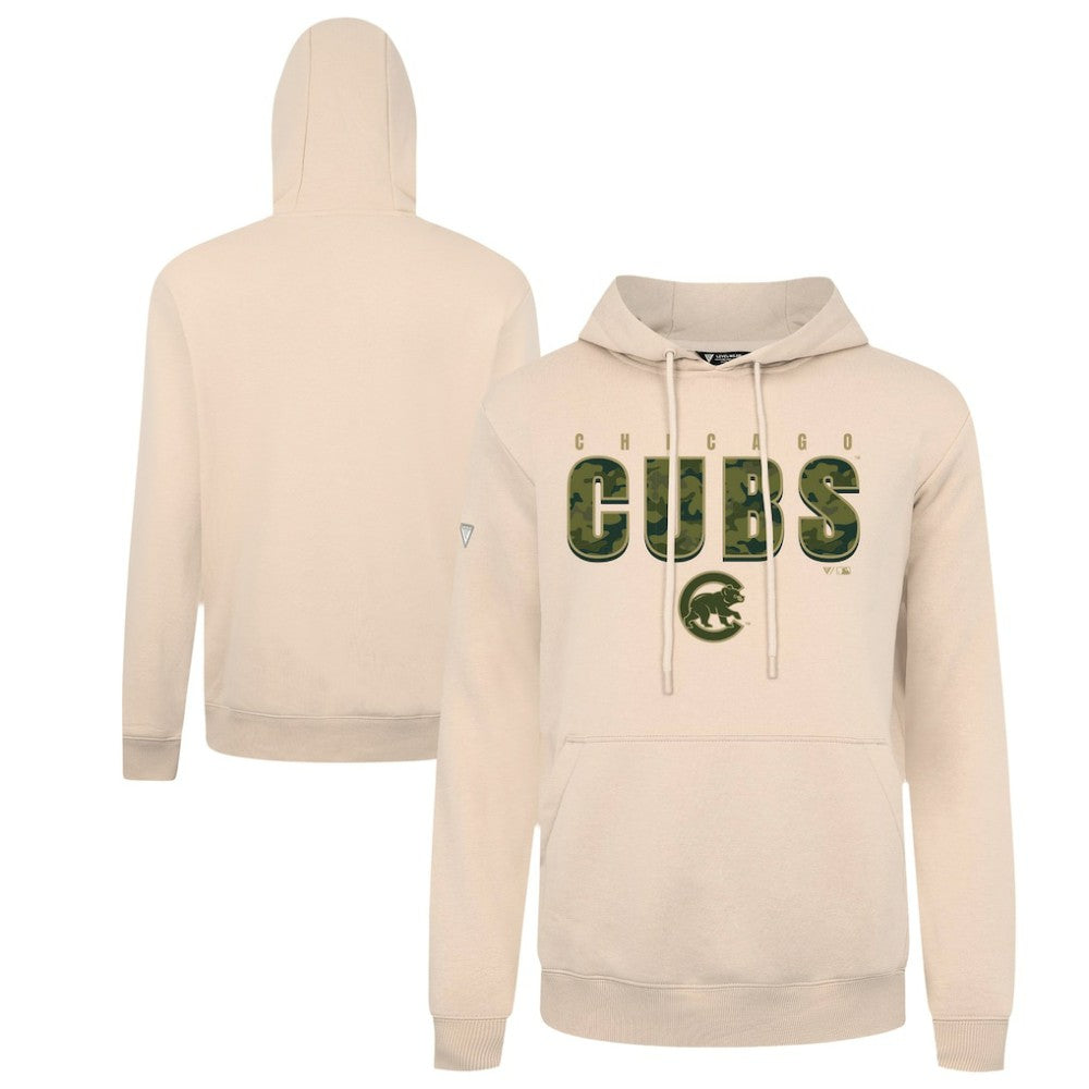 Chicago Cubs Levelwear Podium Protect Pullover Hoodie - Khaki - MLB Online