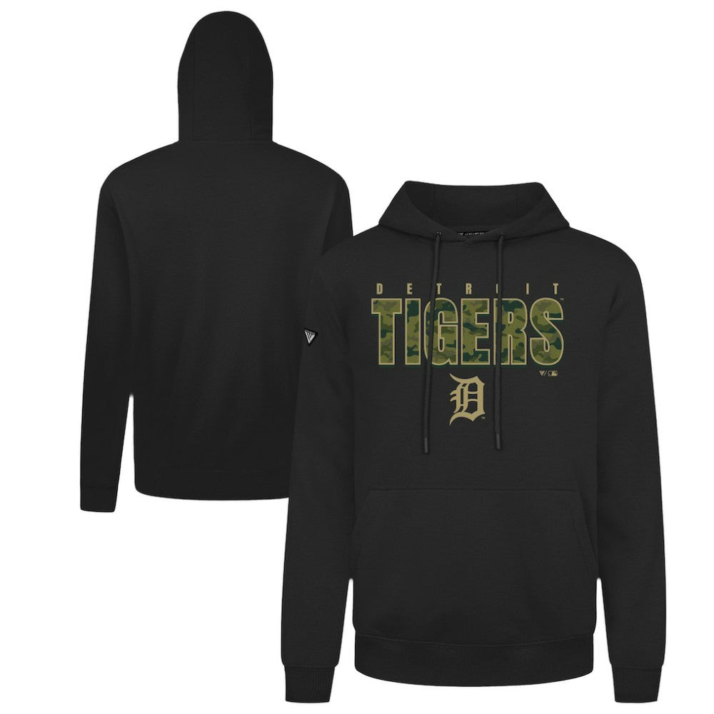 Detroit Tigers Levelwear Podium Protect Pullover Hoodie - Black - MLB on Sale