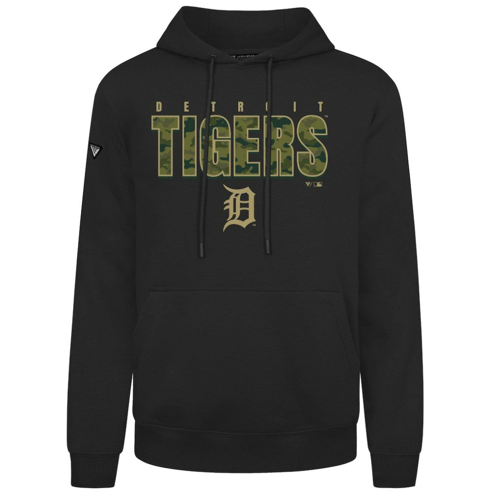 Detroit Tigers Levelwear Podium Protect Pullover Hoodie - Black - MLB on Sale