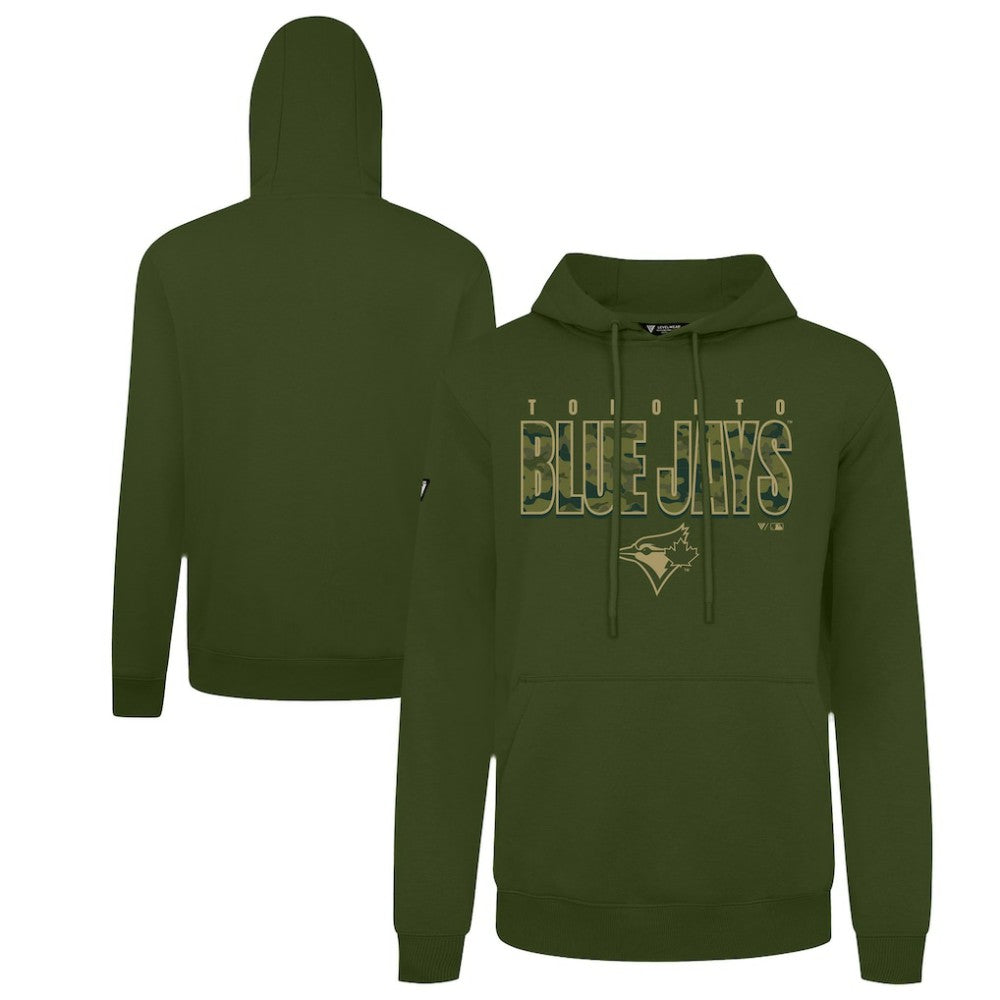 Toronto Blue Jays Levelwear Podium Protect Pullover Hoodie - Green - MLB Discount