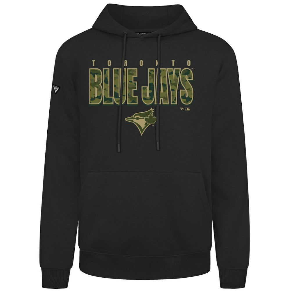 Toronto Blue Jays Levelwear Podium Protect Pullover Hoodie - Black - MLB on Sale