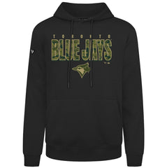 Toronto Blue Jays Levelwear Podium Protect Pullover Hoodie - Black - MLB on Sale