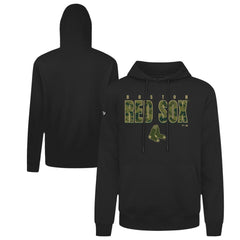 Boston Red Sox Levelwear Podium Protect Pullover Hoodie - Black - MLB Discount