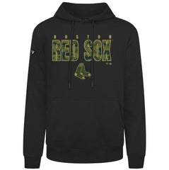Boston Red Sox Levelwear Podium Protect Pullover Hoodie - Black - MLB Discount