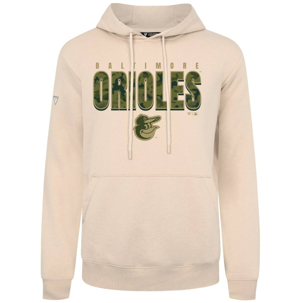 Baltimore Orioles Levelwear Podium Protect Pullover Hoodie - Khaki - MLB Online
