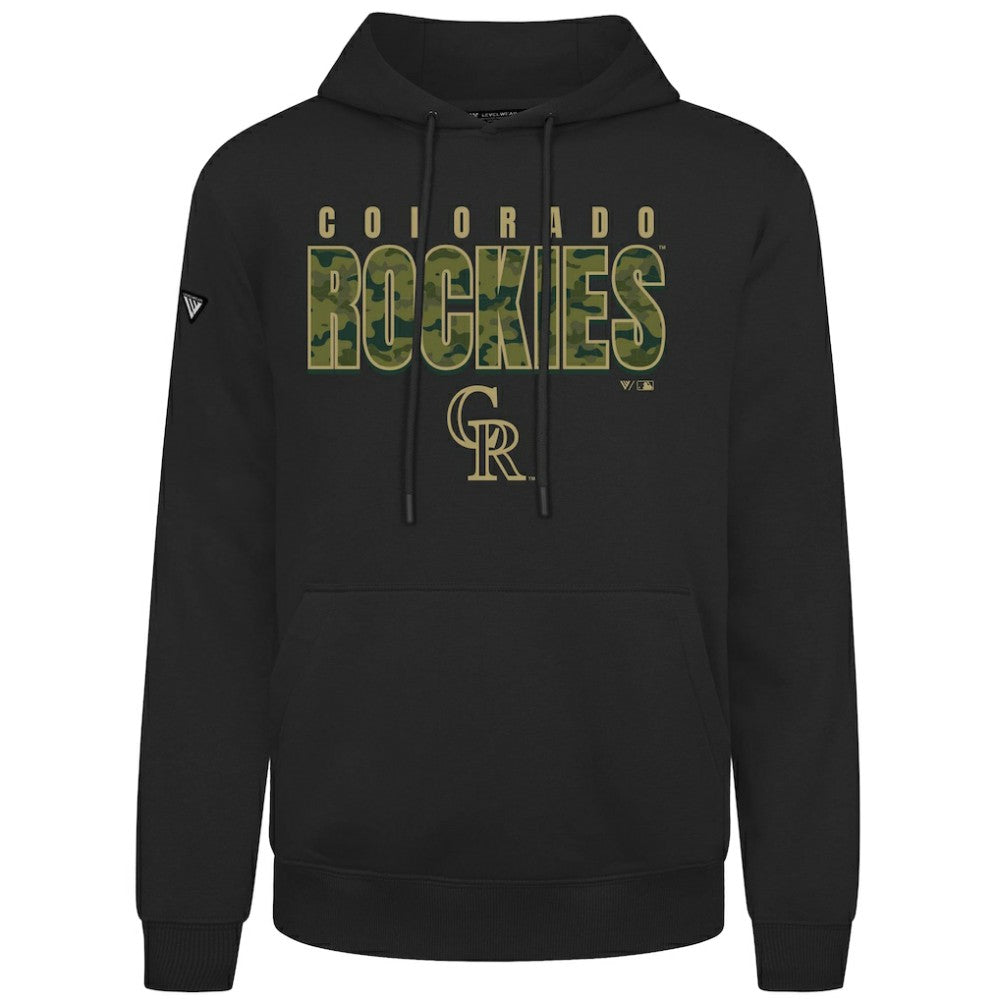Colorado Rockies Levelwear Podium Protect Pullover Hoodie - Black - MLB Online