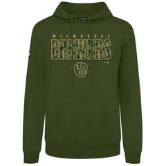 Milwaukee Brewers Levelwear Podium Protect Pullover Hoodie - Green - MLB Discount