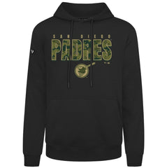 San Diego Padres Levelwear Podium Protect Pullover Hoodie - Black - MLB on Sale