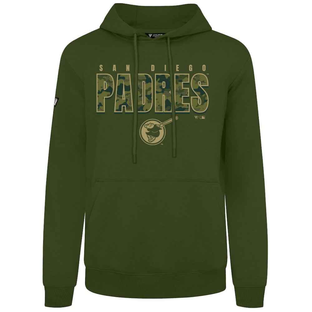 San Diego Padres Levelwear Podium Protect Pullover Hoodie - Green - MLB Online
