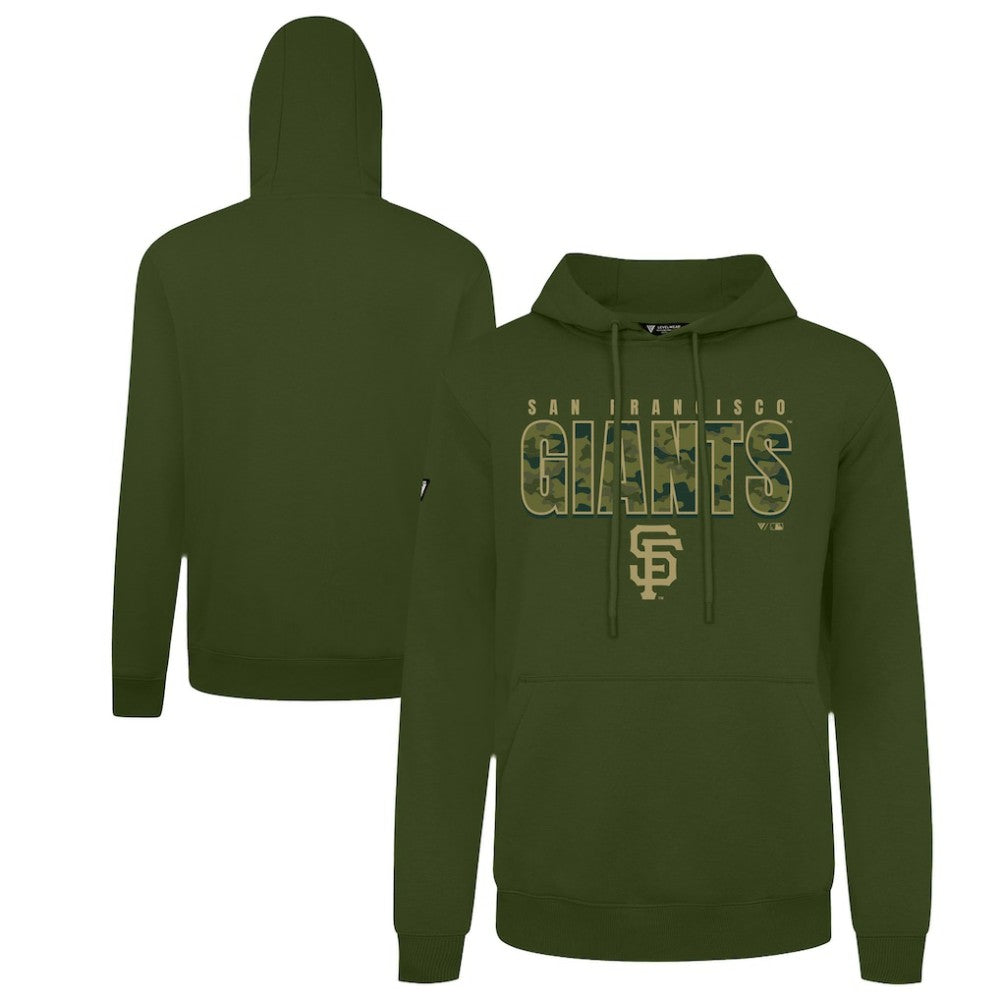 San Francisco Giants Levelwear Podium Protect Pullover Hoodie - Green - MLB Lifestyle