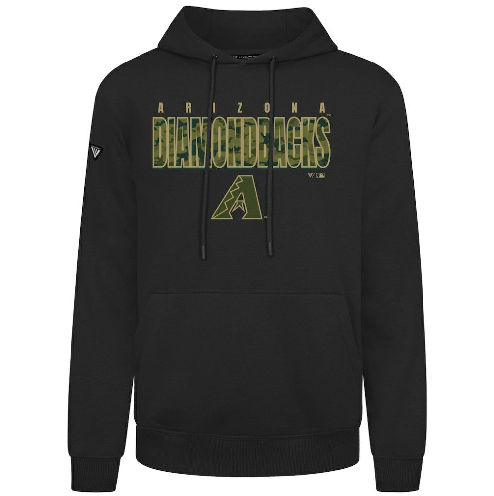 Arizona Diamondbacks Levelwear Podium Protect Pullover Hoodie - Black - MLB Online