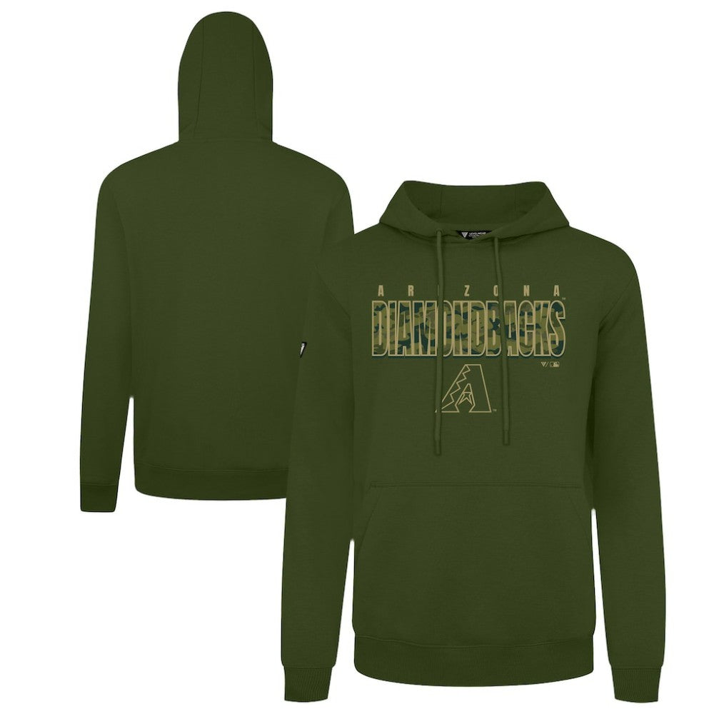 Arizona Diamondbacks Levelwear Podium Protect Pullover Hoodie - Green - MLB Sale