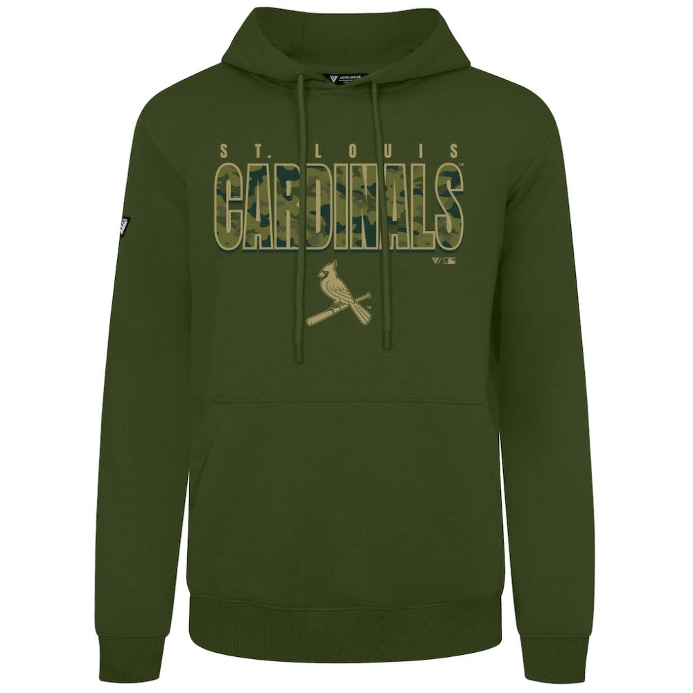St. Louis Cardinals Levelwear Podium Protect Pullover Hoodie - Green - MLB on Sale