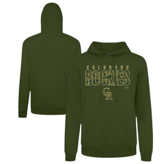 Colorado Rockies Levelwear Podium Protect Pullover Hoodie - Green - MLB Lifestyle