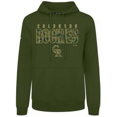 Colorado Rockies Levelwear Podium Protect Pullover Hoodie - Green - MLB Lifestyle