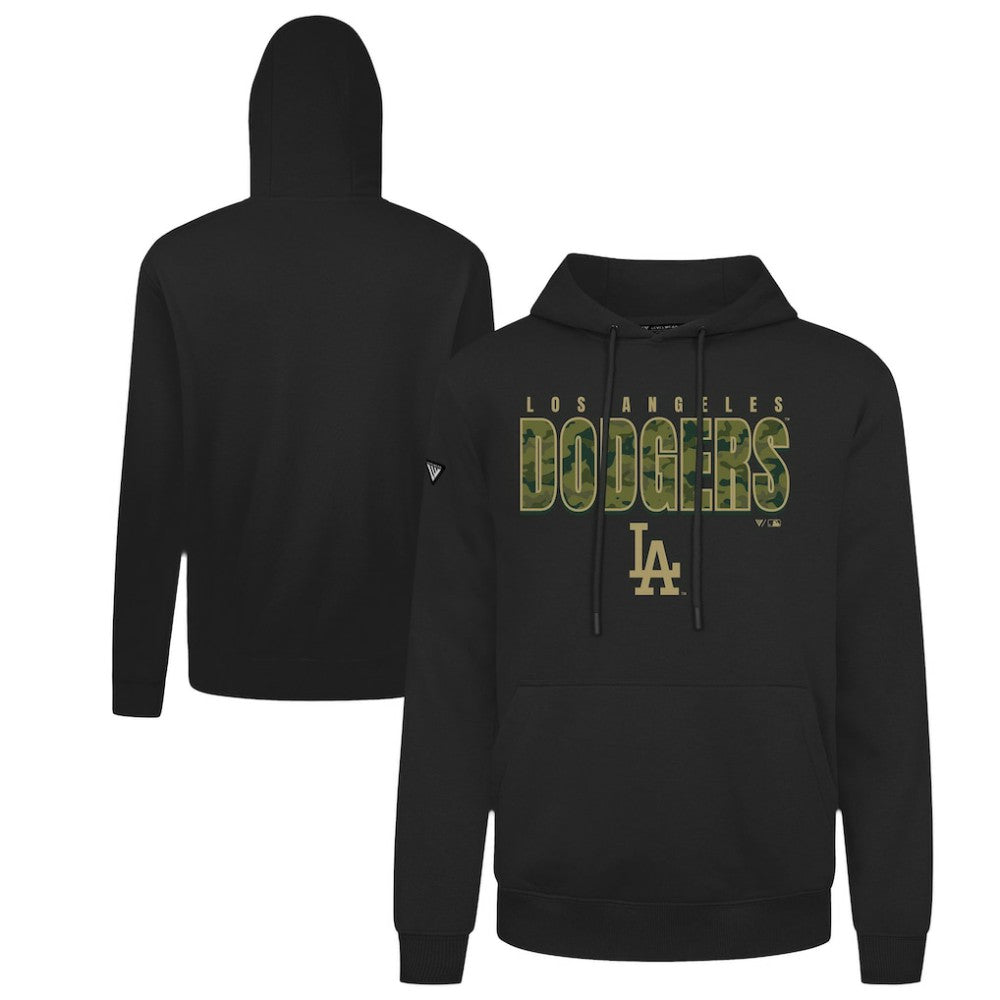 Los Angeles Dodgers Levelwear Podium Protect Pullover Hoodie - Black - MLB on Sale